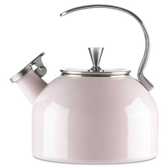NWT Kate Spade Whistling Tea Kettle Blush Pink - Picture 2 of 7